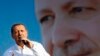 Turkey's Prime Minister and presidential candidate Tayyip Erdogan addresses his supporters during an election rally in Istanbul, August 3, 2014.